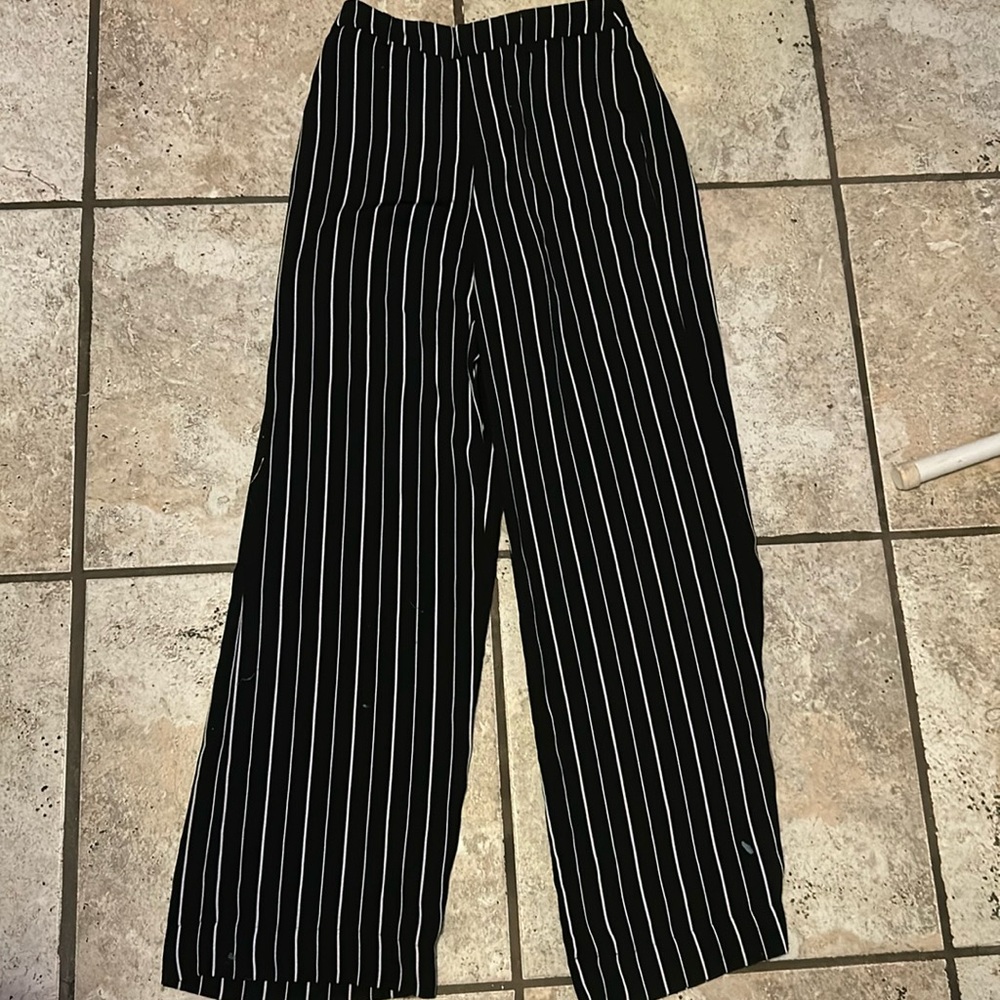 Black and white pants